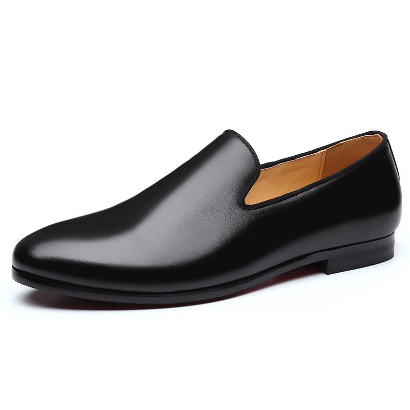 2023 Primavera y otoño Zapatos para hombre Nuevos zapatos de cuero casuales transpirables Zapatos de estilo coreano de moda Zapatos de cuero pequeños para jóvenes_voghion.com