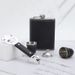 Factory Direct Supply Stainless Steel Portable 7oz Small Customizable Logo Gift Wine Flask Set EVA_voghion.com