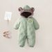Children's Clothing Winter Newborn Plus Cotton Male And Female Baby Onesie Plus Fleece-padded Outerwear_voghion.com