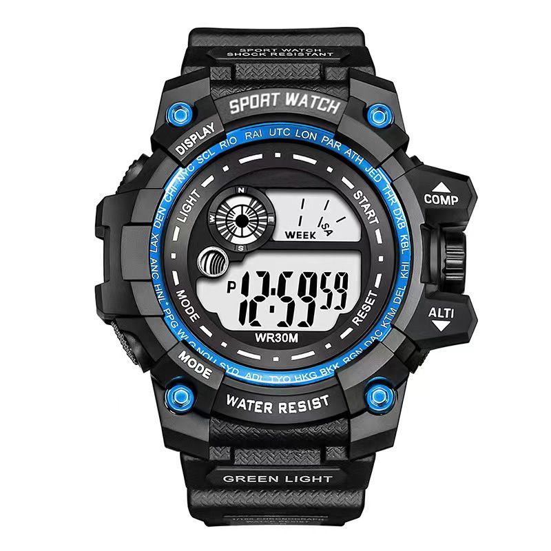 Student Watch Sports Boys Digital Watch Waterproof Glow-in-the-dark Trend Men's Watch_voghion.com