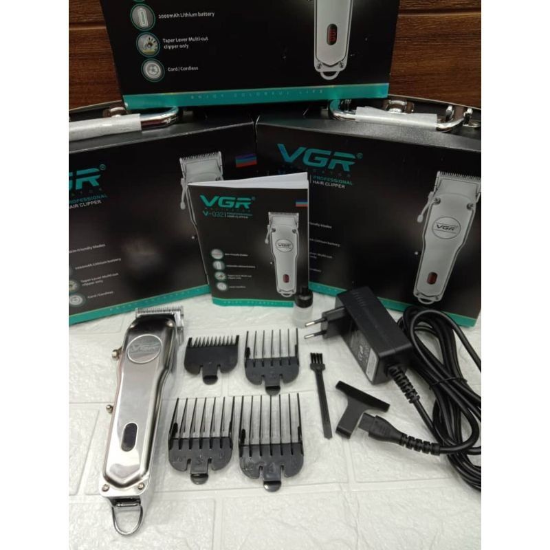 VGR V-032 Steel Cordless Professional Trimmer Oplaadbare Haartrimmer Roestvrijstalen behuizing_voghion.com