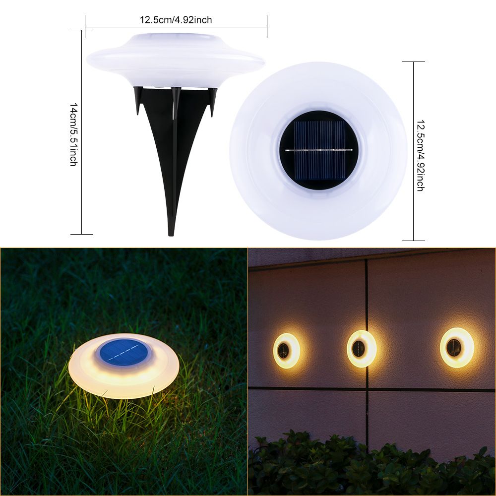 16LED Solar Ground Light, Waterproof Outdoor Landscape Lighting For Garden, Yard, Pathway, Warm White/Cool White_voghion.com
