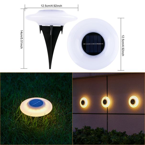 16LED Solar Ground Light, Waterproof Outdoor Landscape Lighting For Garden, Yard, Pathway, Warm White/Cool White_voghion.com