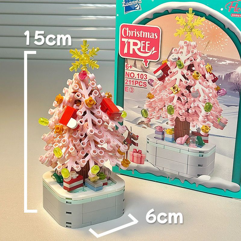 Compatible With LEGO Christmas Tree Decoration Girls Children's Music Box Gift For Girlfriend's Birthday_voghion.com