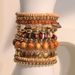 12 Bohemian Style Beach Fashion Handwoven Women's Bracelet Multi-Piece Set_voghion.com