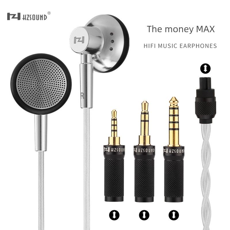 Hzsound Cymbal Max Flat Head Earbuds In-Ear Wired High Sound Quality HiFi 4.4 Replaceable Plug Balanced And Durable_voghion.com