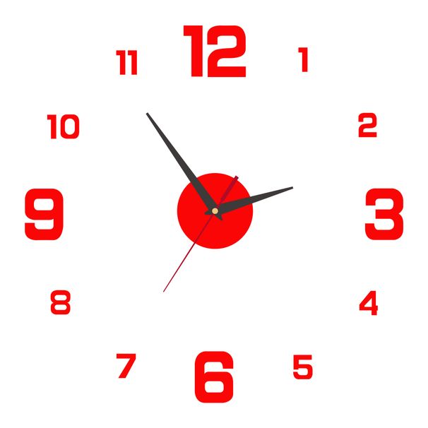 Scandinavian Minimalist Wall Clock, No-Drill DIY Silent Decorative Clock For Living Room & Bedroom, 40cm/50cm/60-90cm/80-130cm_voghion.com
