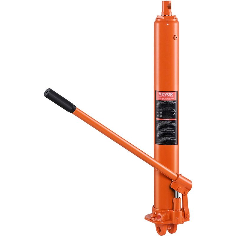 VEVOR Hydraulic Long Ram Jack 8Ton Clevis Base Engine Hoist Cylinder Single Pump_voghion.com