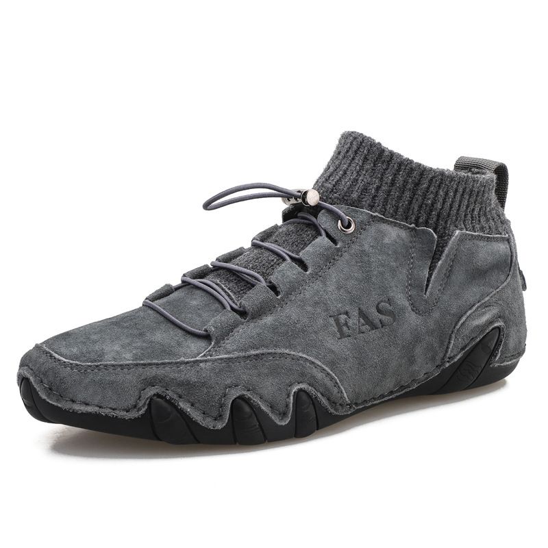 Large Octopus Bean High Top Socks 2022 New Martin Boots Trendy Men's Casual Leather Shoes_voghion.com