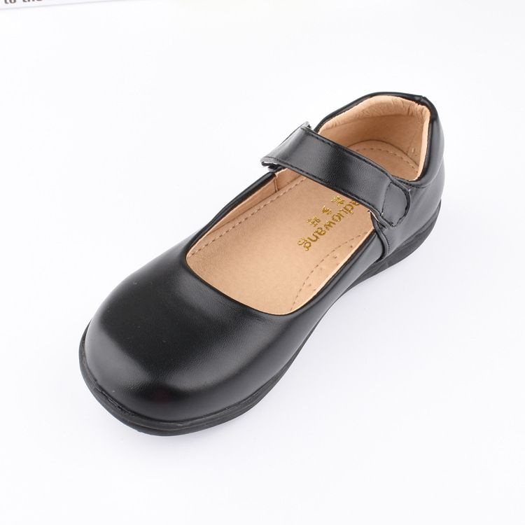 Kinder Schwarze Lederschuhe Mädchen Performance Schuhe Schulabschlussfeier Gruppenfoto Studenten Abendschuhe Weiche Sohle Prinzessin Schuhe_voghion.com