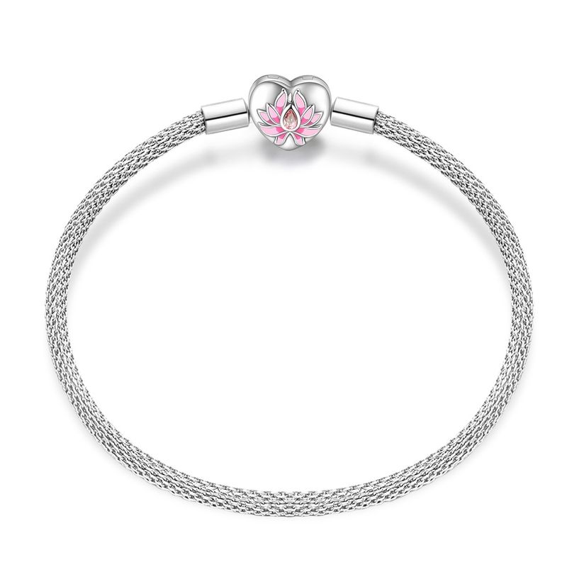 Bracciale da donna in argento placcato in rame bianco, con ciondolo fai da te, con corona a farfalla_voghion.com