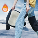 Ginocchiere per bici elettriche, protezione per le gambe ispessita, ginocchia foderate in caldo pile, abbigliamento antivento e antifreddo per autunno e inverno, per uomini e donne_voghion.com