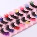 Lash extension set 8 Pairs of Colored false eyelashes 8D Curling natural Eyelashes Stage makeup Show false eyelashes_voghion.com