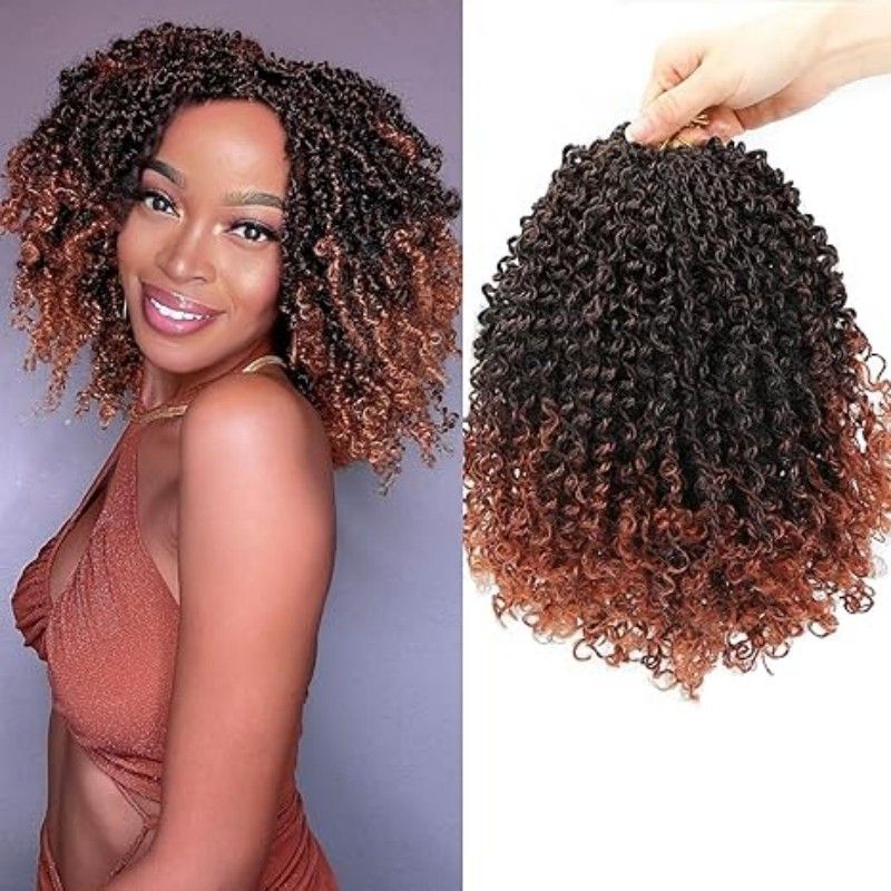 Yanky Twist Crochet Curls Wig - Instant Noodle Style, Lightweight & Natural Look​_voghion.com