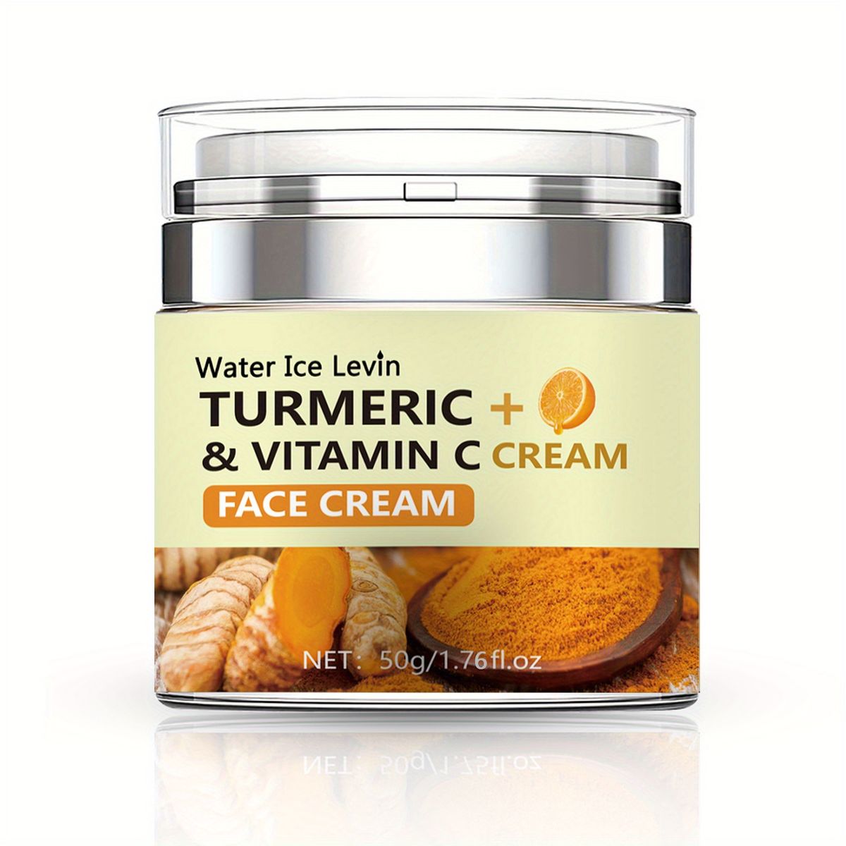 Crème visage au curcuma avec vitamine C, lotion pour la peau au curcuma pour le visage et le corps, hydrate la peau terne et sèche, crème essence pour le visage au curcuma et à la vitamine C, pour les peaux normales,_voghion.com