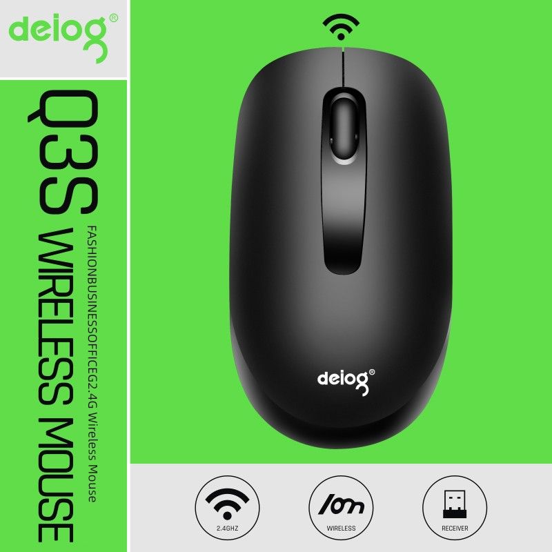 Delog Q3 Wireless Gaming Office Desktop Notebook Tablet Computer-TV Optical Mouse_voghion.com