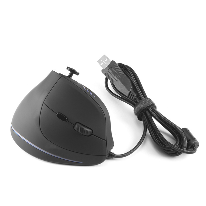 Farfi C18 Vertical Programmable Ergonomic 10000 DPI Adjustable RGB Light Strip USB Optical Gaming Mouse Wired Mice for_voghion.com