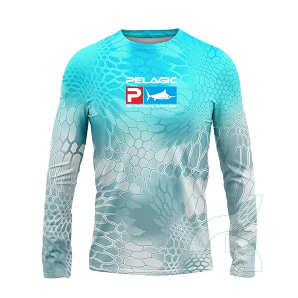 Men's Clothing Fishing Clothes Shirt UV Long Sleeve Fishing Gear Summer Outdoor Quick Drying Lightweight Breathable Fishing Clothes_voghion.com