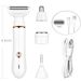 Surker 4-in-1 Electric Lady Shaver For Women, USB Rechargeable, Waterproof & Painless Hair Removal For Face, Legs, Bikini & Underarms_voghion.com
