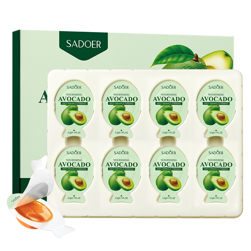 Maschera viso per la notte nutriente antirughe rassodante all'avocado SADOER_voghion.com