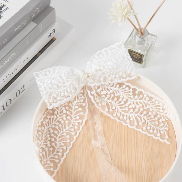 Lace Bow Tiebacks Light Luxury French Curtain Drawstring Buckle Korean Style No-Drill Beautiful Sheer Tie Rope_voghion.com