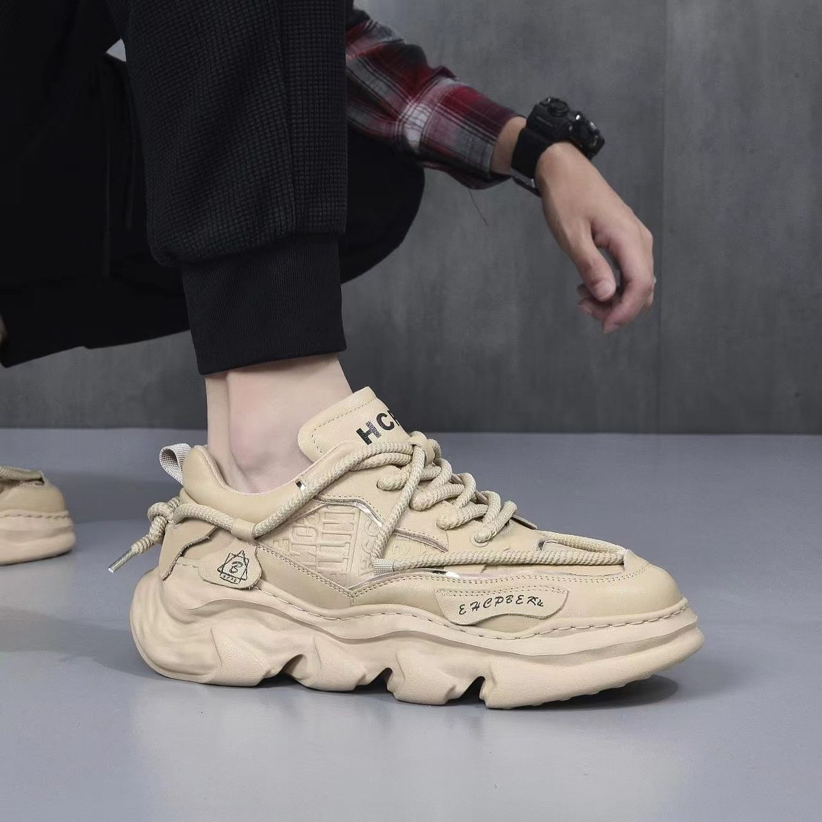 Nieuwe hoofdlaag koeienhuid 2024 getijdenschoenen, vee goederen uit de kast en retour, heren vader schoenen_voghion.com