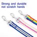 New Nylon Adjustable Collar Small Medium Dogs Pet Multicolor Rainbow Chain Single Rope Dog Walking Leash_voghion.com