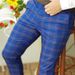 Chinos Slim Plaid Check Männliche Herrenhose Lässige Frühlingshose Bleistifthose Haremshose Joggerhose_voghion.com
