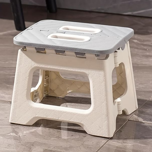 Folding Step Stool,Lightweight And Sturdy Portable Stool With Handle And Anti Slip Function,For Kitchen,Bathroom,Outdoor Camping,Fishing,Hiking,BBQ_voghion.com