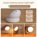 Luz de sensor de corpo humano sem fio, luz noturna LED popular para corredor, cabeceira e quarto, liga/desliga automático_voghion.com