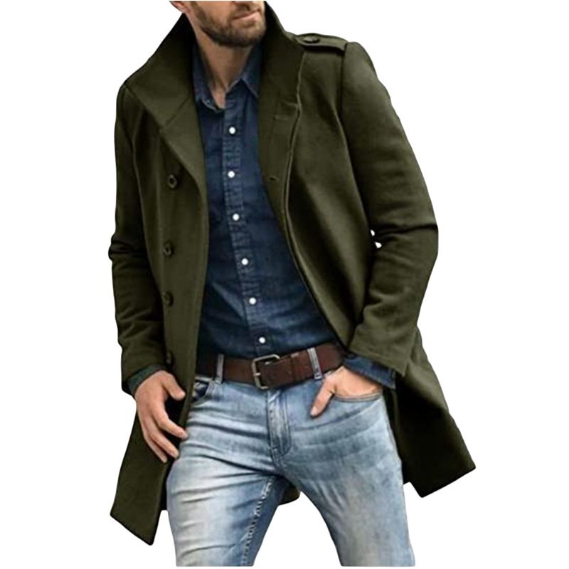 European version woolen men's new autumn/winter 2024 thickened coat with multiple colors and sizes_voghion.com