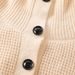 "Men's Chunky Knit Sweater - National Trend Oversized Winter Cardigan Unisex Couple Style (Black/Grey/Army Green/Apricot)"_voghion.com