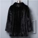Women's Faux Mink Jacket – Chic Short-Length Faux Fur Coat With Stand Collar (Petite To Plus Sizing)_voghion.com