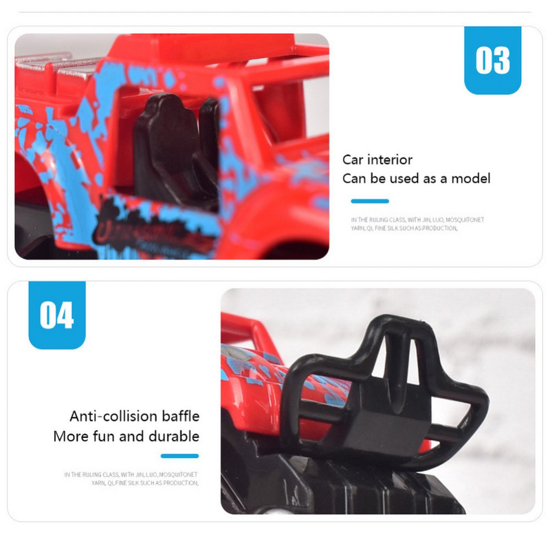 Véhicule tout-terrain à quatre roues motrices, Simulation pour enfants, résistant aux chutes, retournement dynamique, rotation à 360 degrés, jouets de voiture de cascade_voghion.com