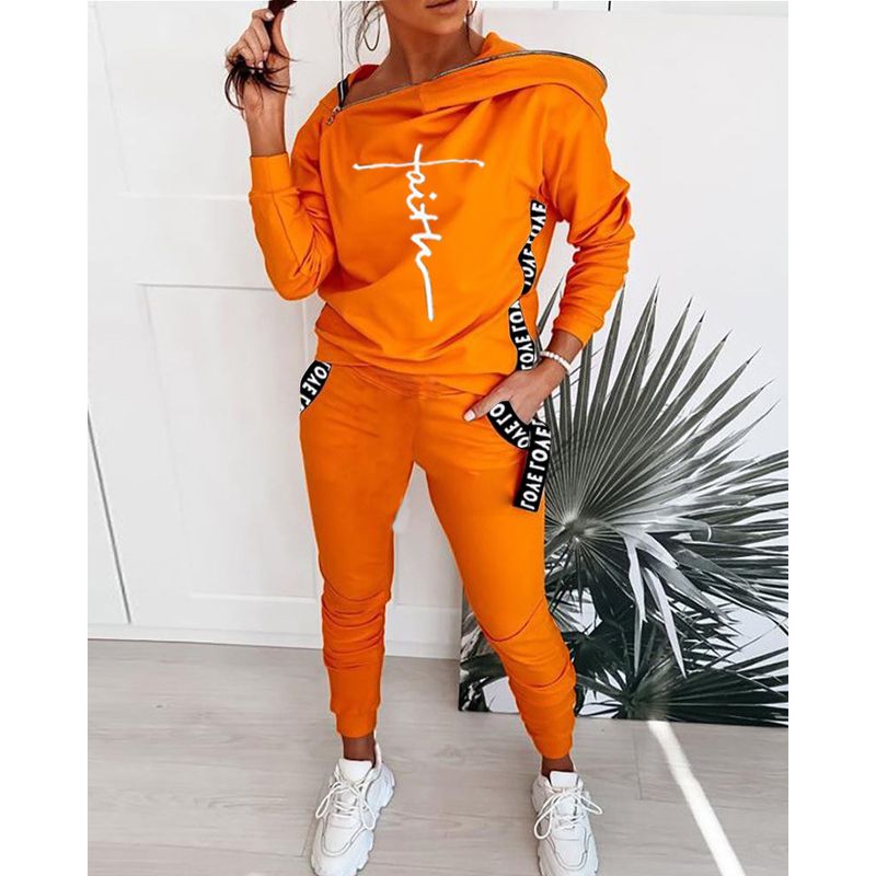 Tailleur pantalon slim couleur unie pour femme_voghion.com