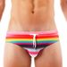Thong Underwear - Rainbow Tie-Side Low-Rise Design For Swimming & Sports (Seamless & No Show Under Clothes)_voghion.com