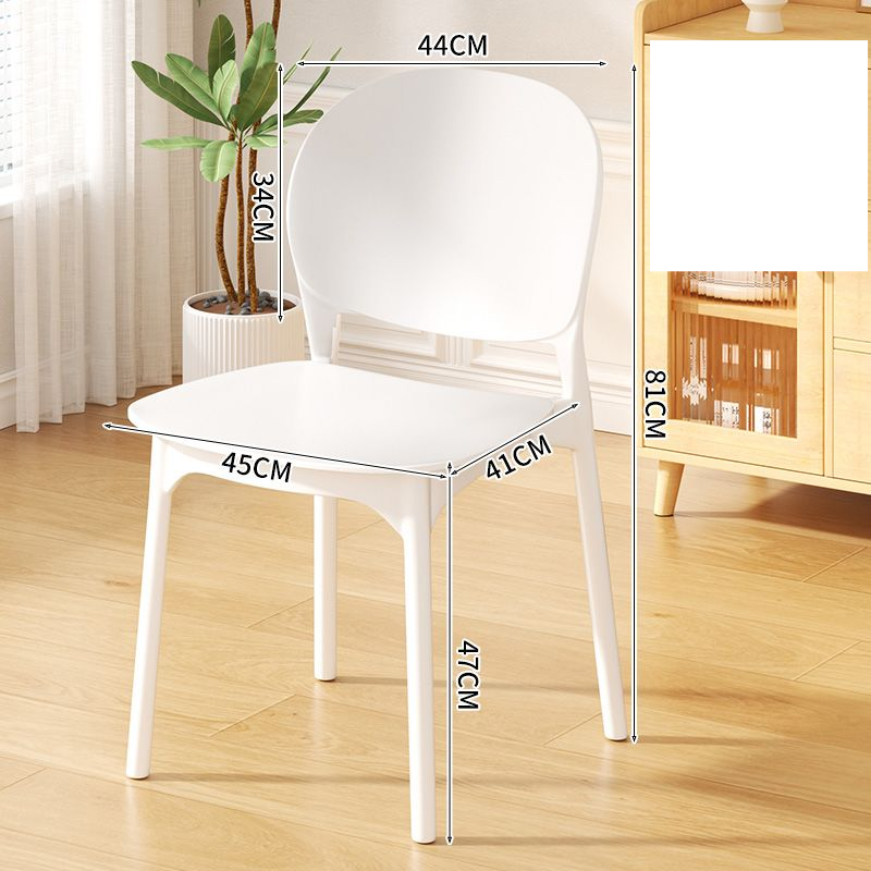 Hochwertiger Kunststoffstuhl für den Heimgebrauch, stapelbarer, bequemer Esszimmerstuhl für Erwachsene, geeignet für langes Sitzen, mit_voghion.com