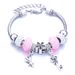 Bracciale da donna con perline di vetro sfaccettate in cristallo intarsiate con diamanti_voghion.com