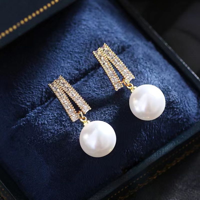 Women's Earrings High-end pearl earrings new trendy Korean temperament internet celebrity earrings niche earrings exquisite earrings for women_voghion.com