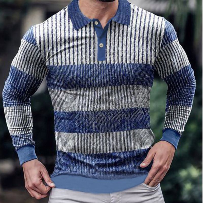 Polo da uomo estivo con cerniera Polo ad asciugatura rapida Polo oversize traspirante e confortevole_voghion.com