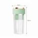 New Portable Rechargeable Small Household Juice Multifunctional Mini Juicer Juicing Cup B8 Mint Green (6 Blades)_voghion.com