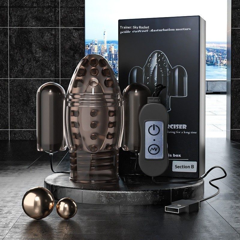 LuvBox Ji Yu Masturbateur vibrant de massage désensibilisant pour homme, jouet érotique en forme d'avion, produit sexuel pour adultes_voghion.com