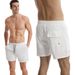 Vierseitige elastische Sport-Shorts mit lockerer, einfarbiger Sommer-Shorts mit Viertelgeschwindigkeit, trockene Strandhose für Herren_voghion.com