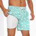 Roupas masculinas profissionais de fonte termal de secagem rápida anti-constrangimento calções de banho shorts boxer soltos calças de praia de alta elasticidade_voghion.com
