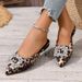 Women's Pointed Toe Flat Shoes - Soft Sole Leopard Print Slip-On Loafers For Spring/Autumn, Comfortable & Stylish (Sizes 35-43)_voghion.com