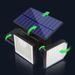Solar Outdoor Three-Head Sensor Floodlight Remote Control Waterproof Spotlight Garden Lighting Street Emergency Light_voghion.com