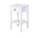 Wooden Nightstand With A Drawer,Storage End Table For Bedroom,Bathroom,Livingroom_voghion.com