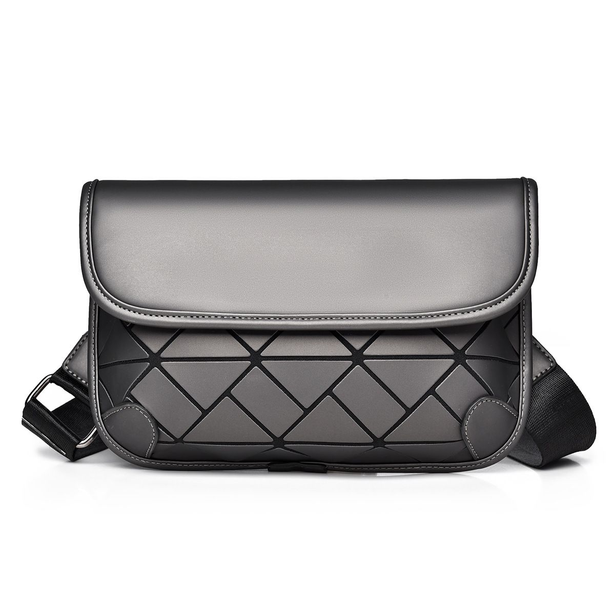 Net Red Rhombus Messenger Universal Kleine Schulter Modische Handy Tasche Trendy Männer_voghion.com