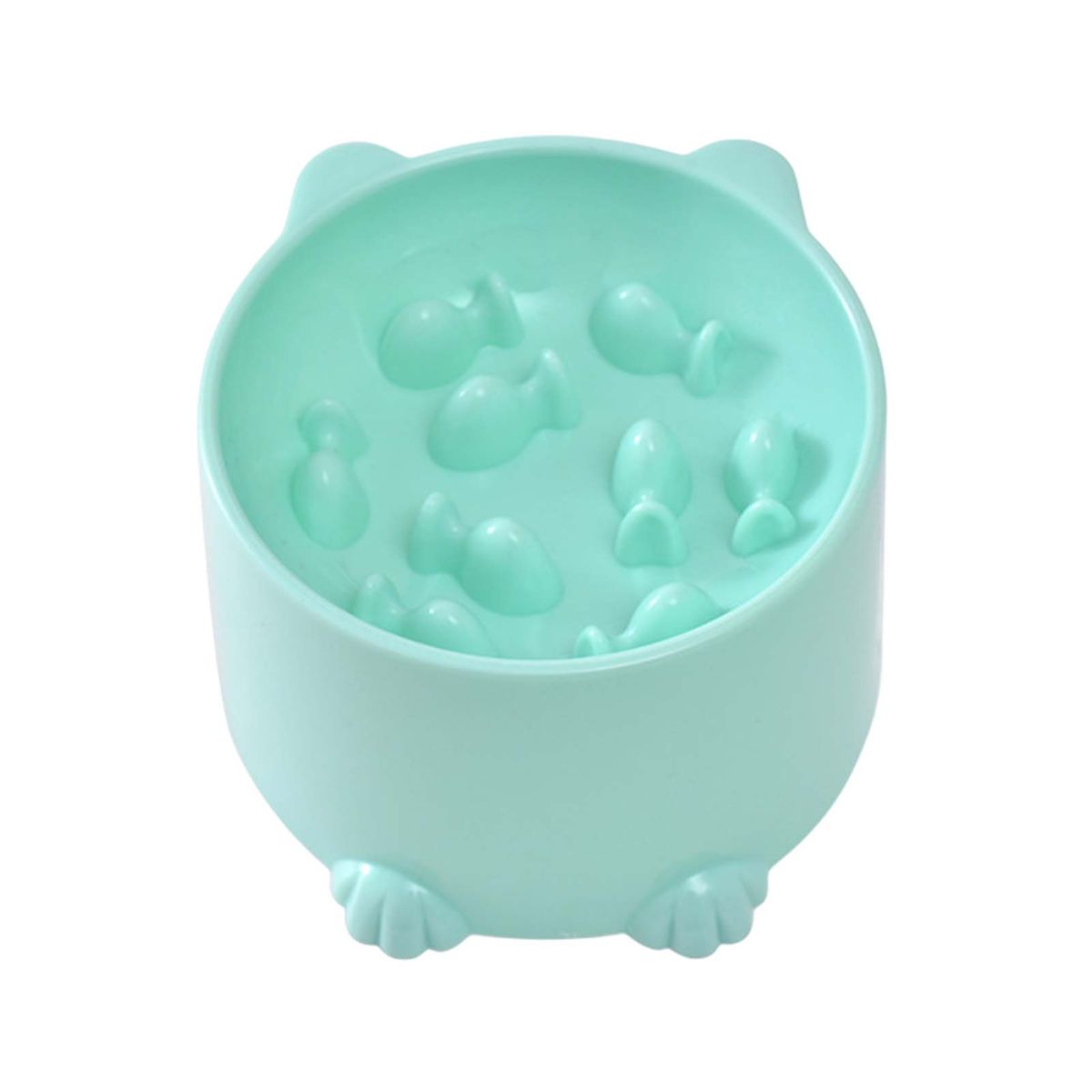 Guangying Futternapf für Katzen, hohe Füße, Cartoon-Form, großes Fassungsvermögen, Anti-Erstickungs-Nackenschutz, Haustier-Hundefutterspender, Wassernapf, tägliche Versorgung_voghion.com