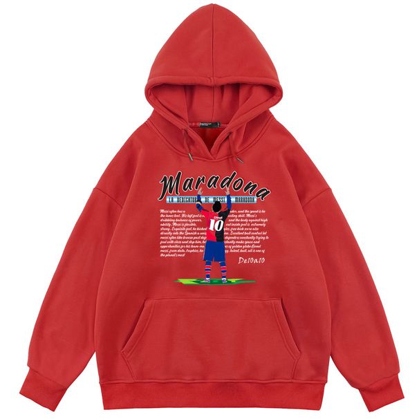 370G Football Port Print Mei Back Long Leeved Hoodie For Men Women In Autumn And Winter Looe Fitting Trendy_voghion.com